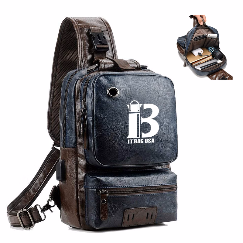 Crossbody Pu Leather Shoulder Backpack