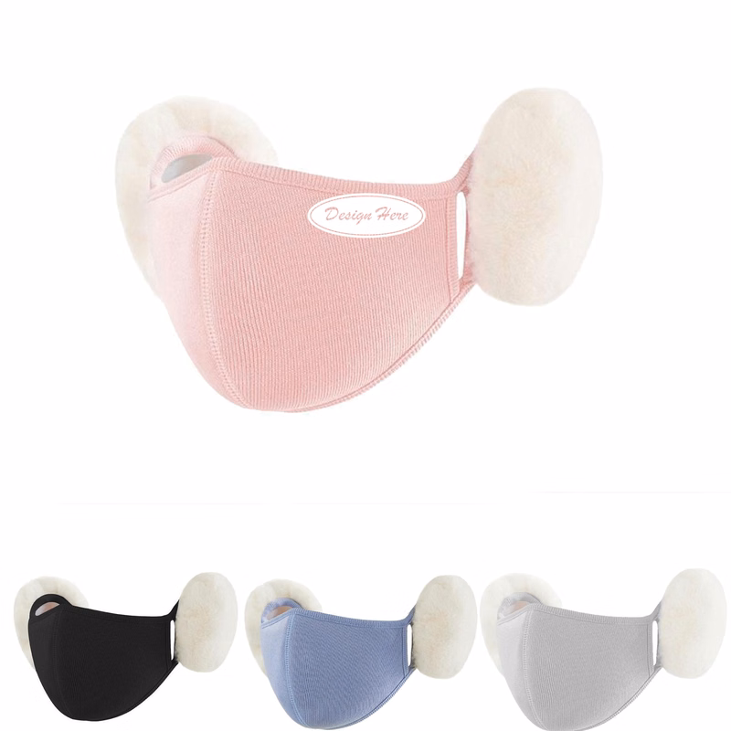 Cold-Resistant Fleece Face Mask with Integrated Ear Shields