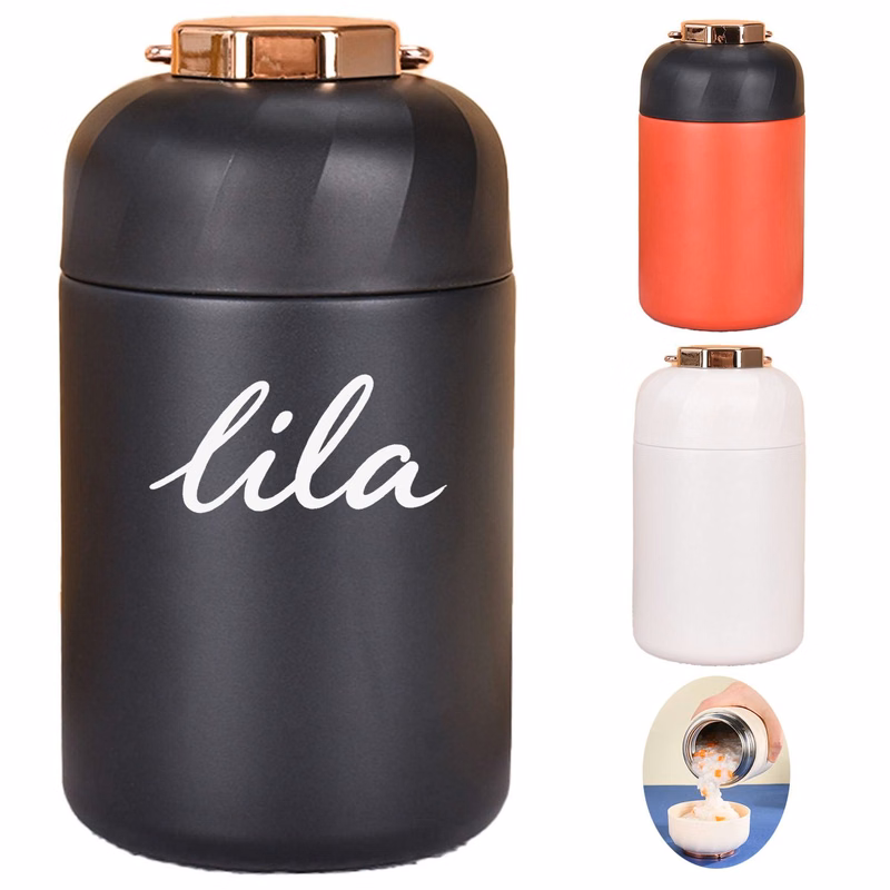 21oz Ring Handle Stainless Steel Vacuum Thermos