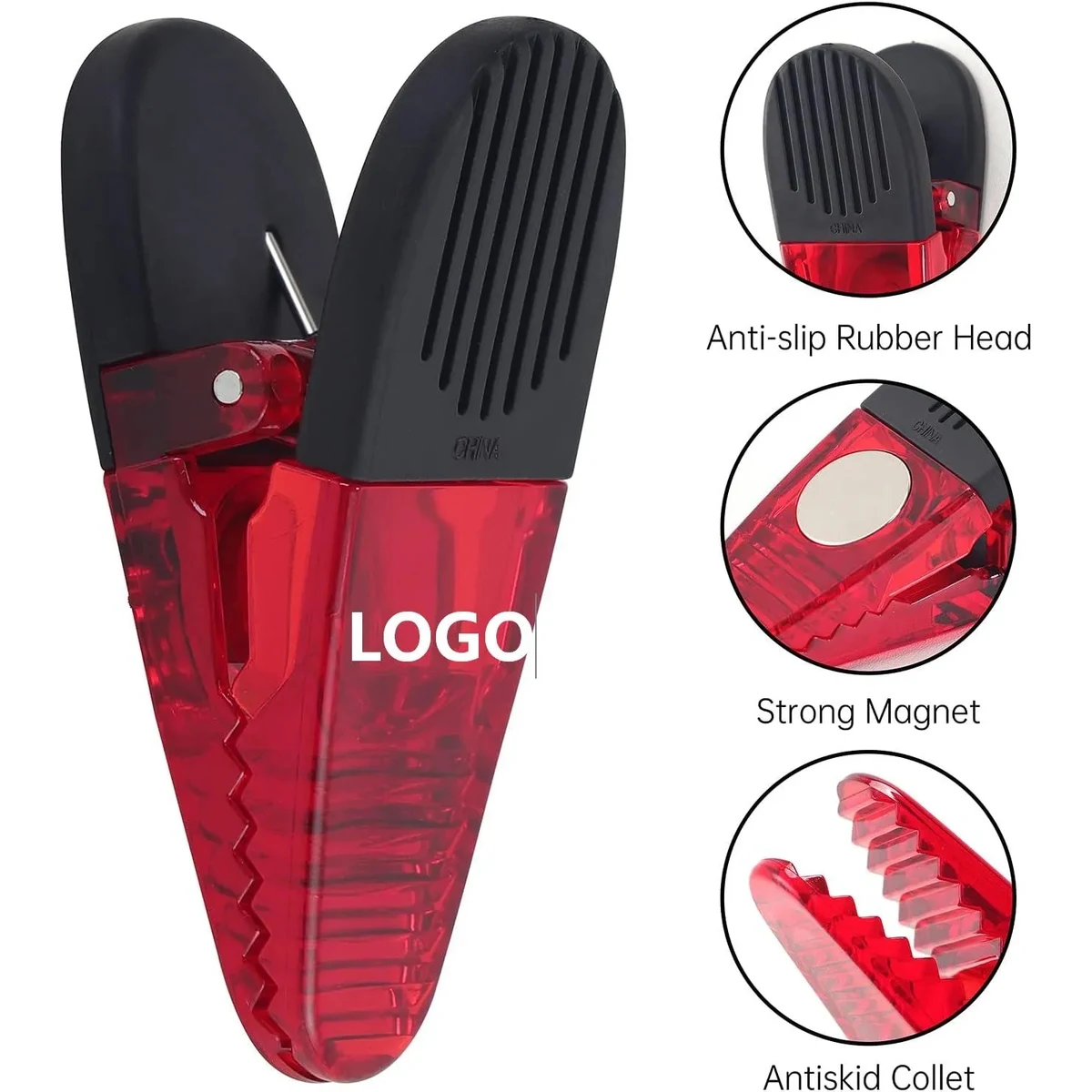 Plastic Refrigerator Magnet Clips 1