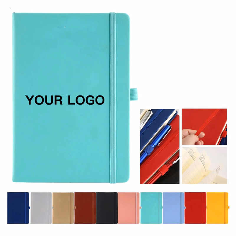 PU Leather Journal with 200 Pages and Strap Closure