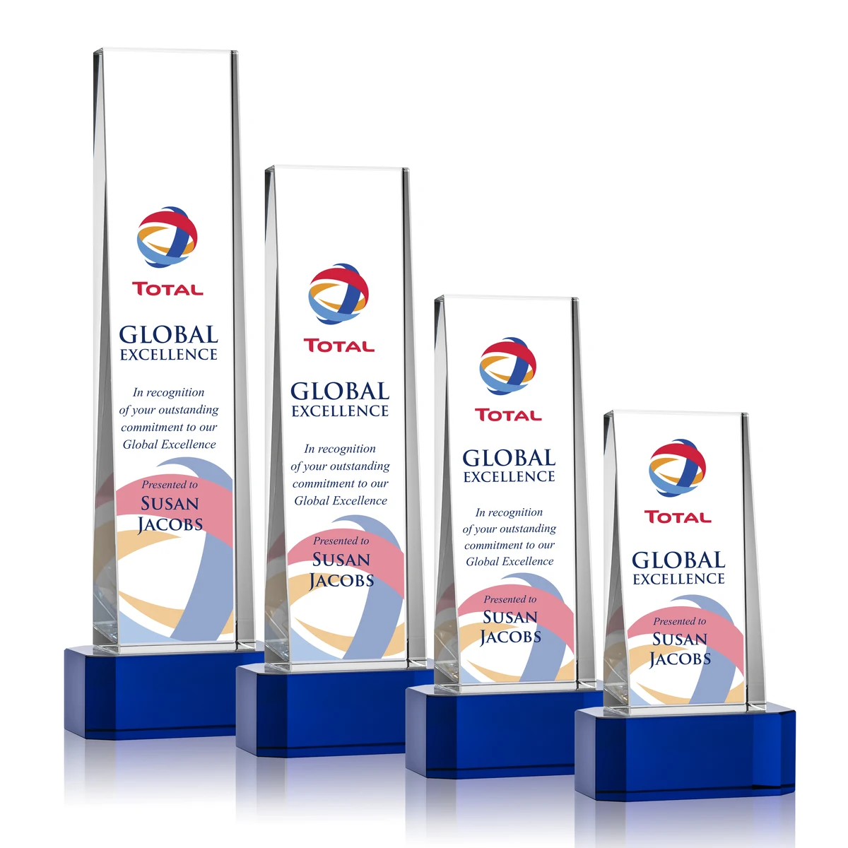 Milnerton VividPrint™ Award on Base - Blue 1