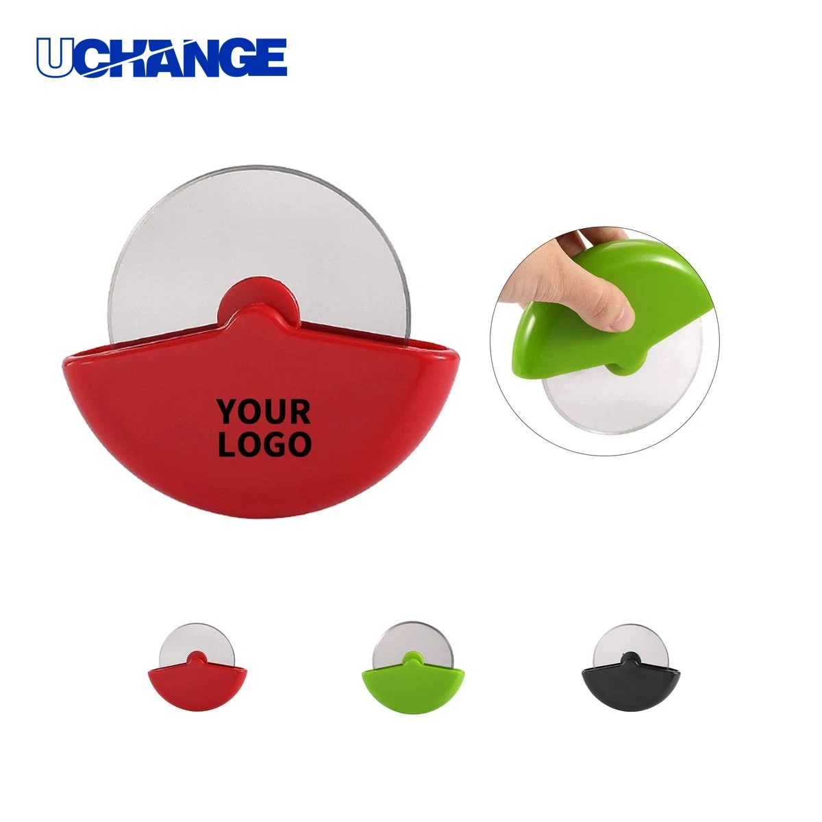 Stainless Steel Pizza Wheel Cutter Tool with Guard 1