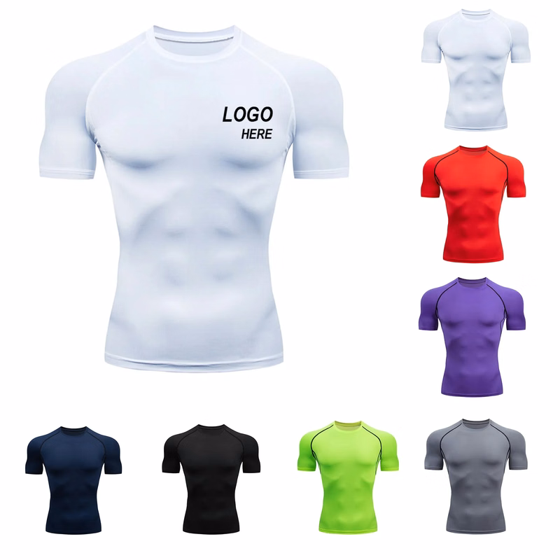 Compression Shirts Short Sleeve Cool Dry Sports Athletic Wor