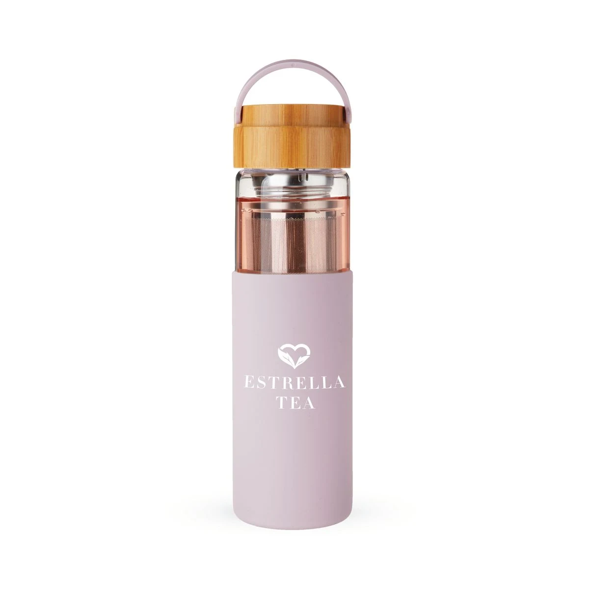 Pinky Up® Dana Glass Travel Tea Mug 1