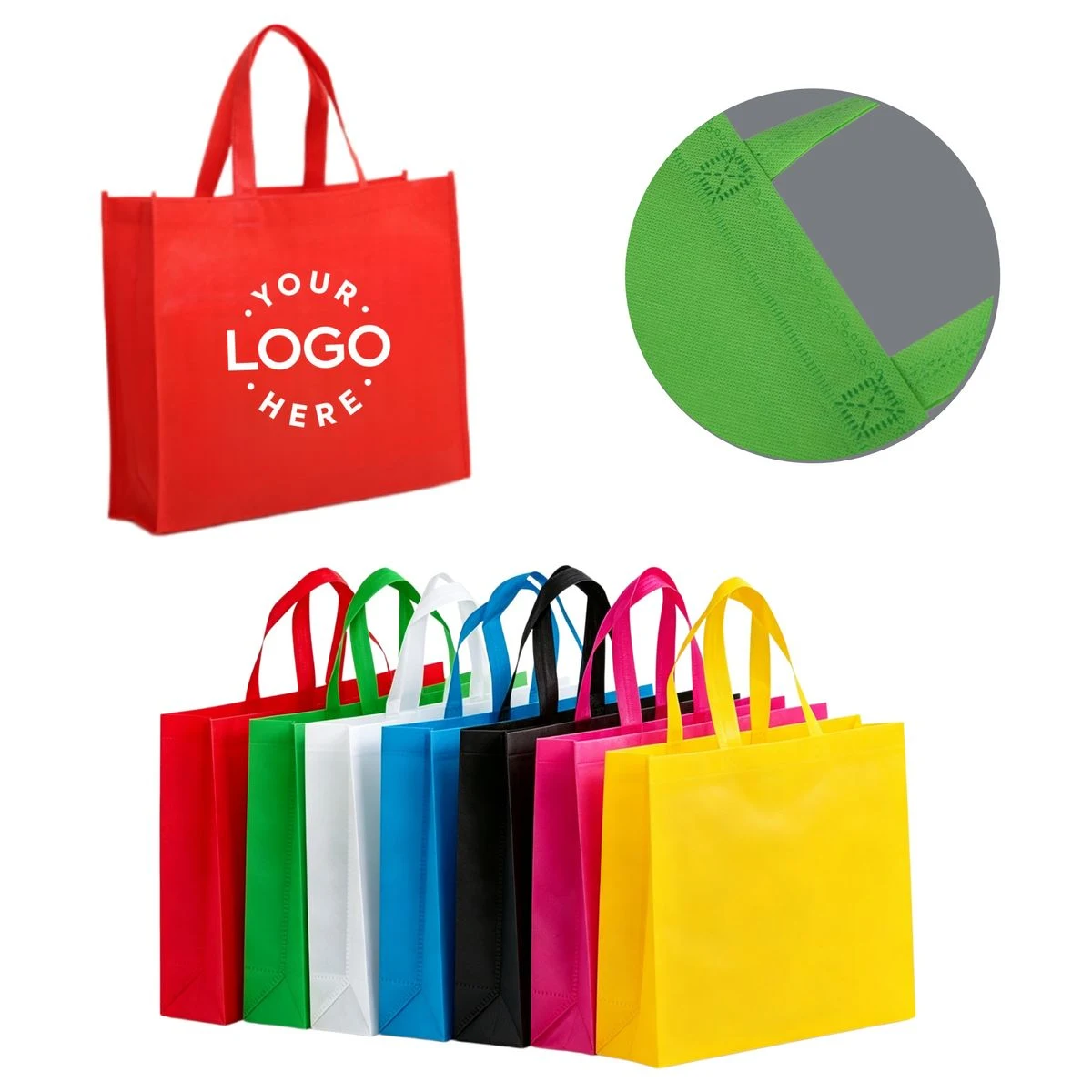 Large Reusable Nonwoven Shopping Totes 1