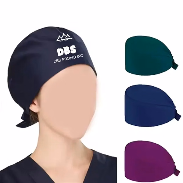 Cotton Adjustable Scrub Surgical Hats Medical Nurse Doctor
