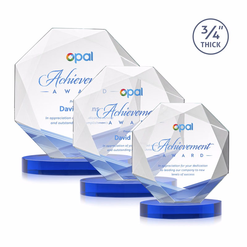 Bradford VividPrint™ Award on Alberton Base - Blue