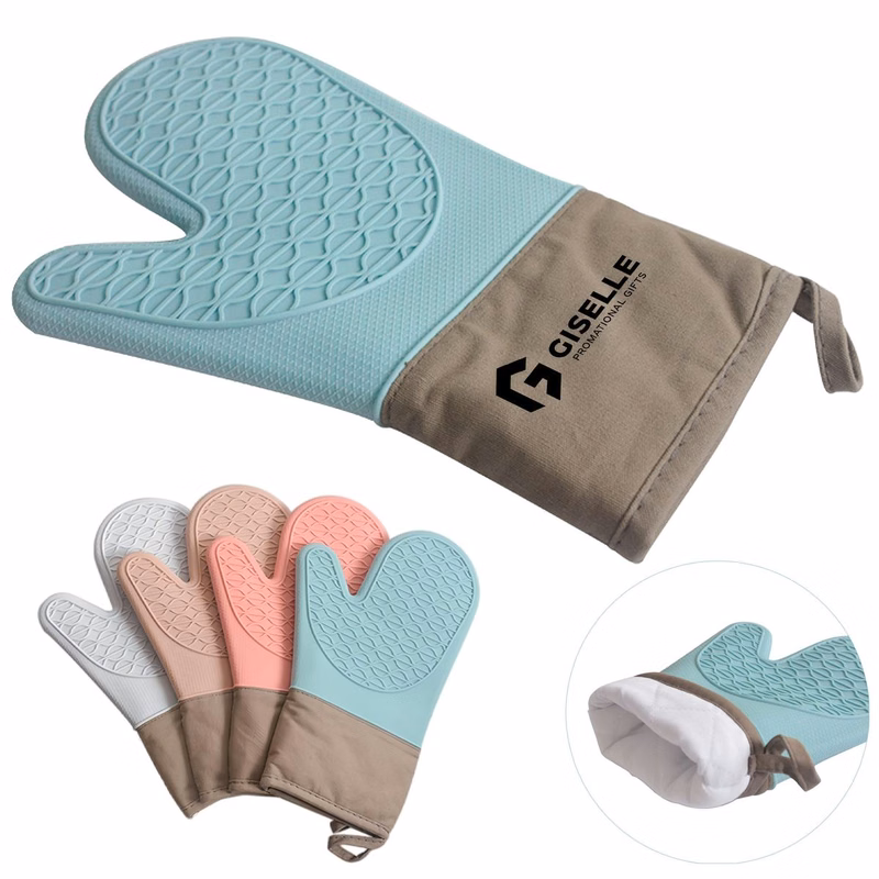 Non-Slip Heat-Resistant Silicone Oven Mitts