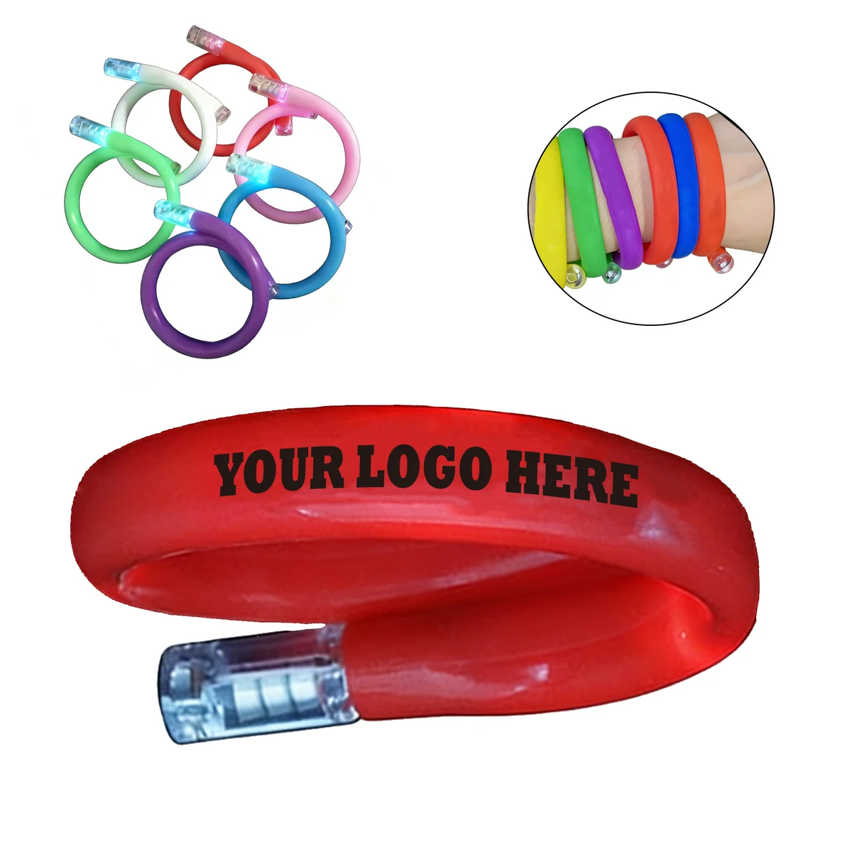 Glowing LED Bangle Wristband 1