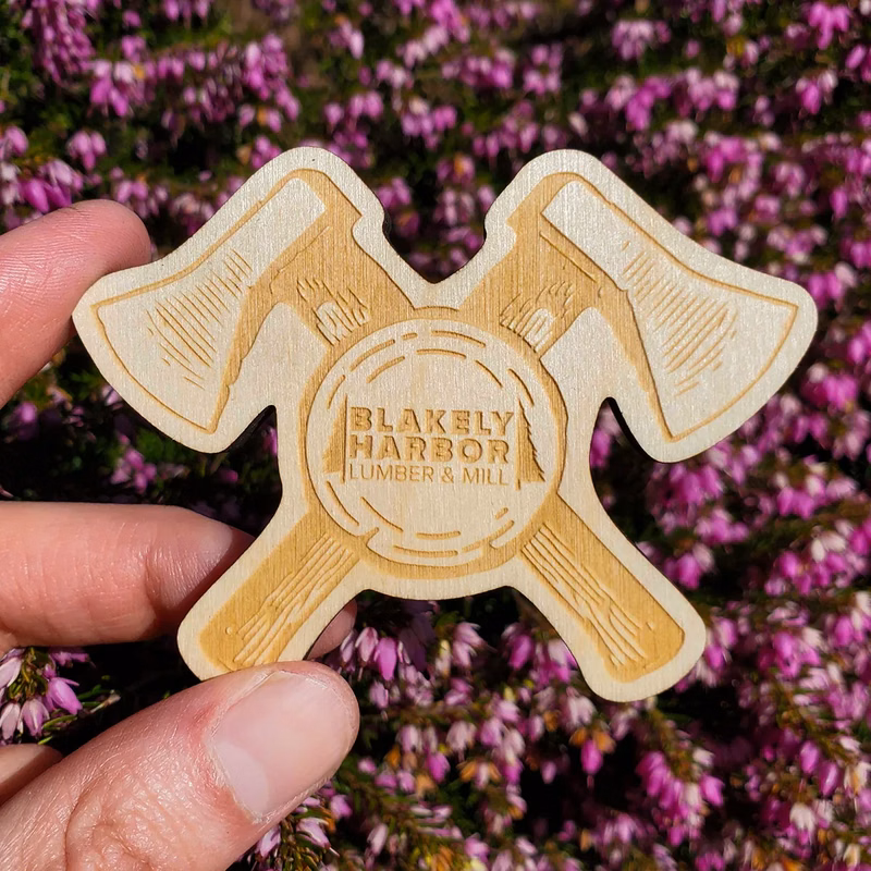Custom Laser Etched Birch Magnets