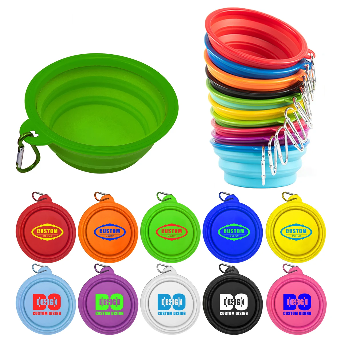 12 Oz Pet Bowl with Carabiner 1