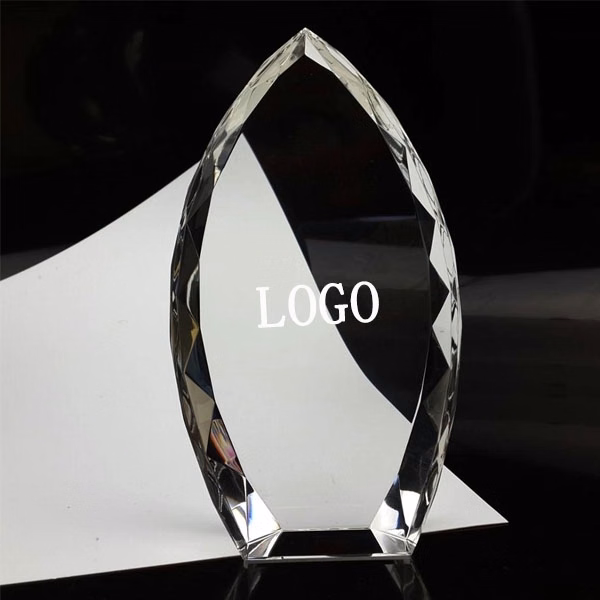 Clear Crystal Trophy Award
