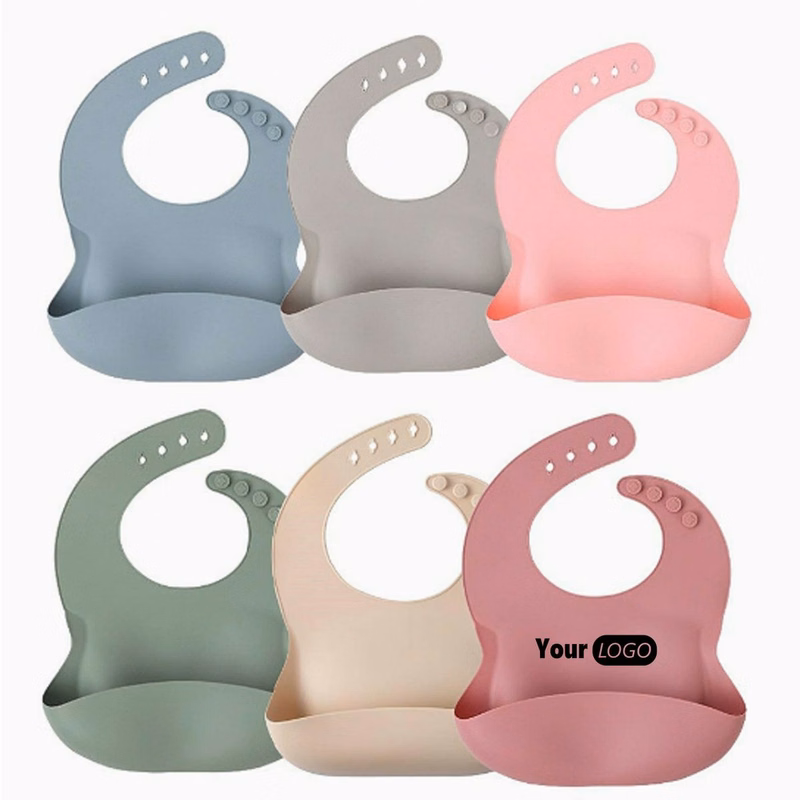 Waterproof Silicone Baby Feeding Bib