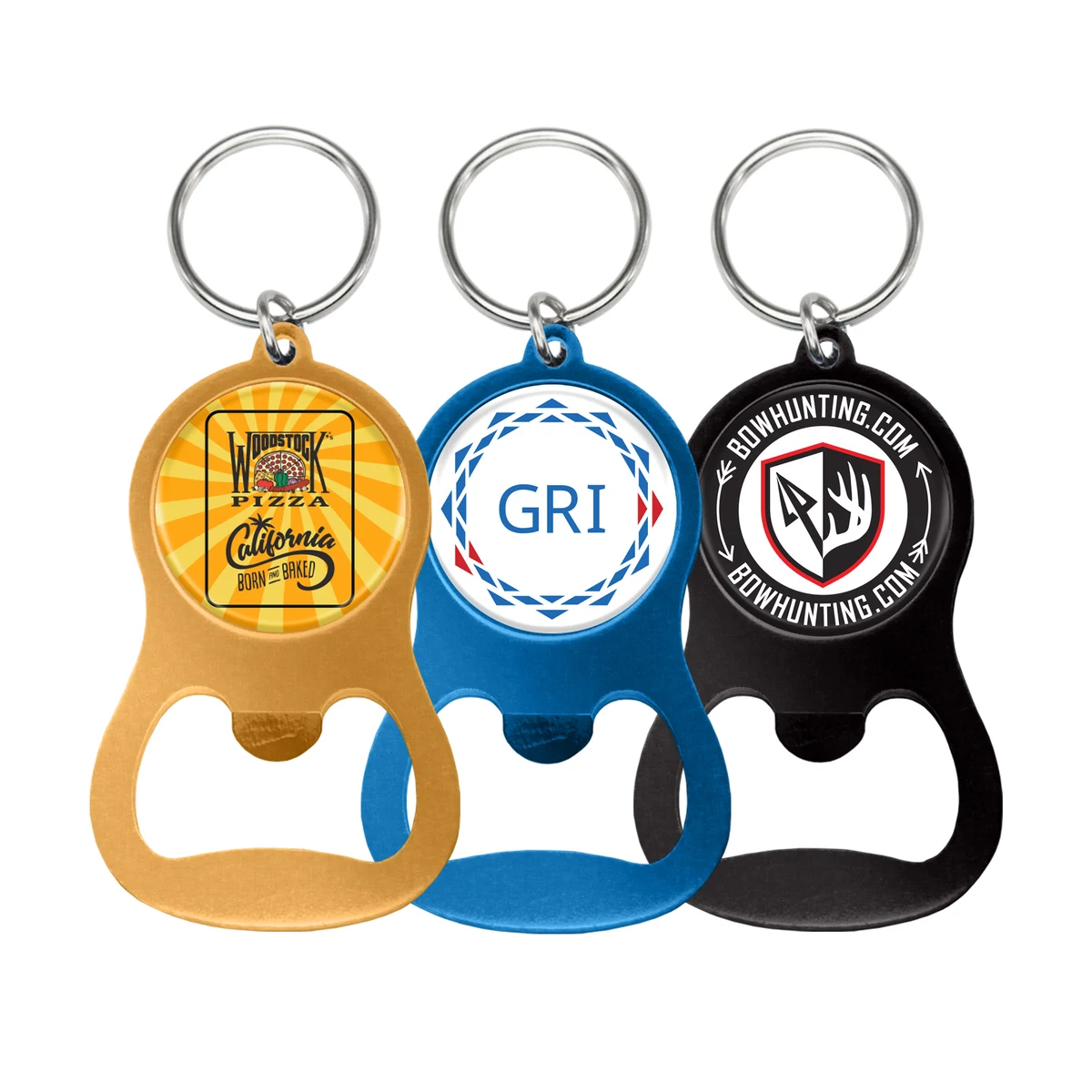 Colorful Aluminum Bottle Openers (2-Sided) 1
