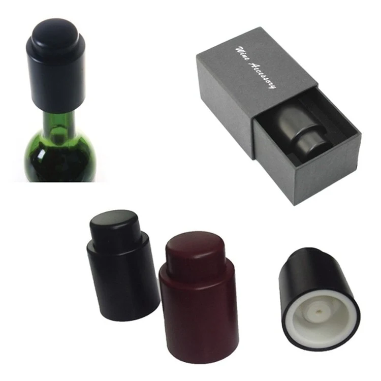 Promotional Press Type Red Wine Vacuum Bottle Cap 1