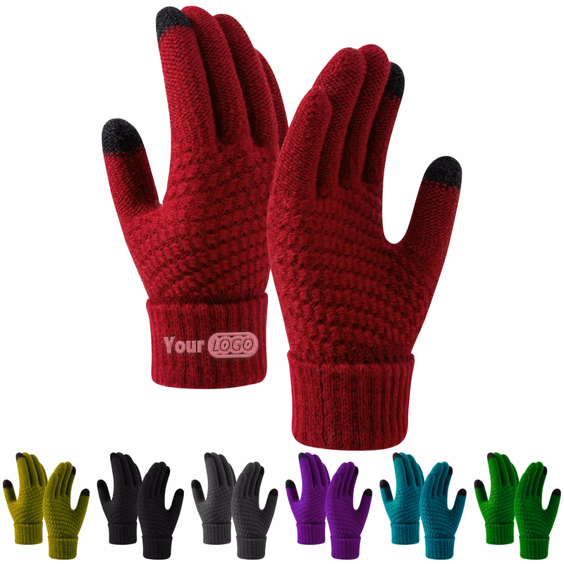 Polyester Versatile Touchscreen Gloves For All Your Winter Adventures