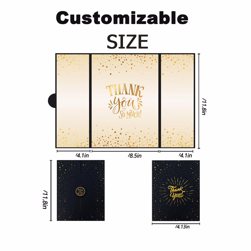 6.3" x 4.72" Customizable Holiday Sign-In Book