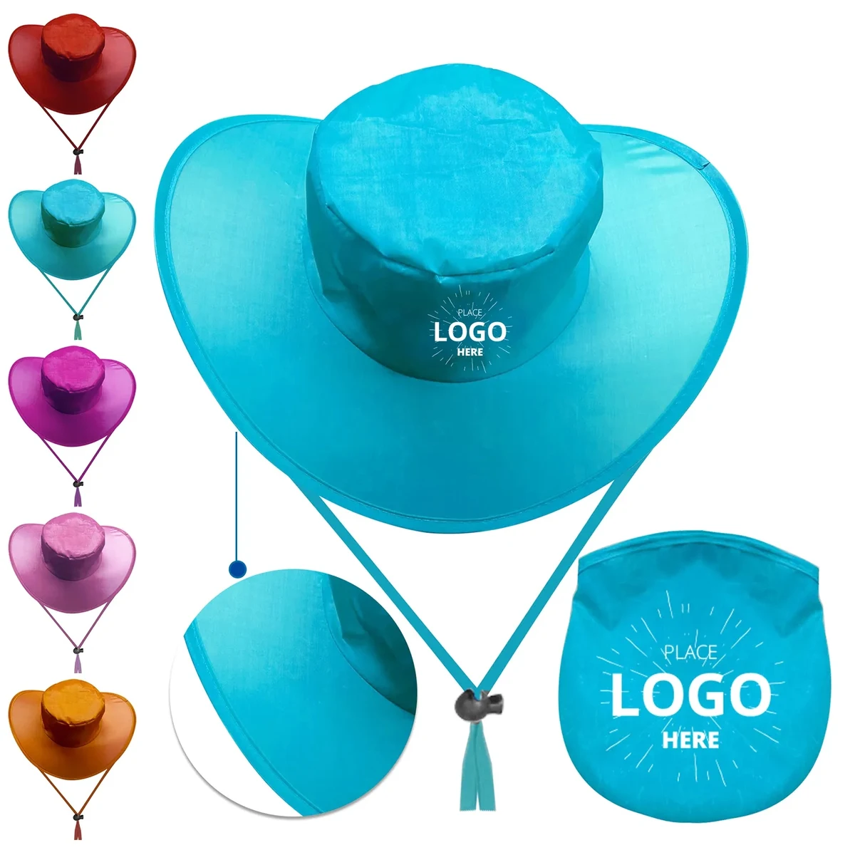 Twist & Fold Colorful Sun Hat 1