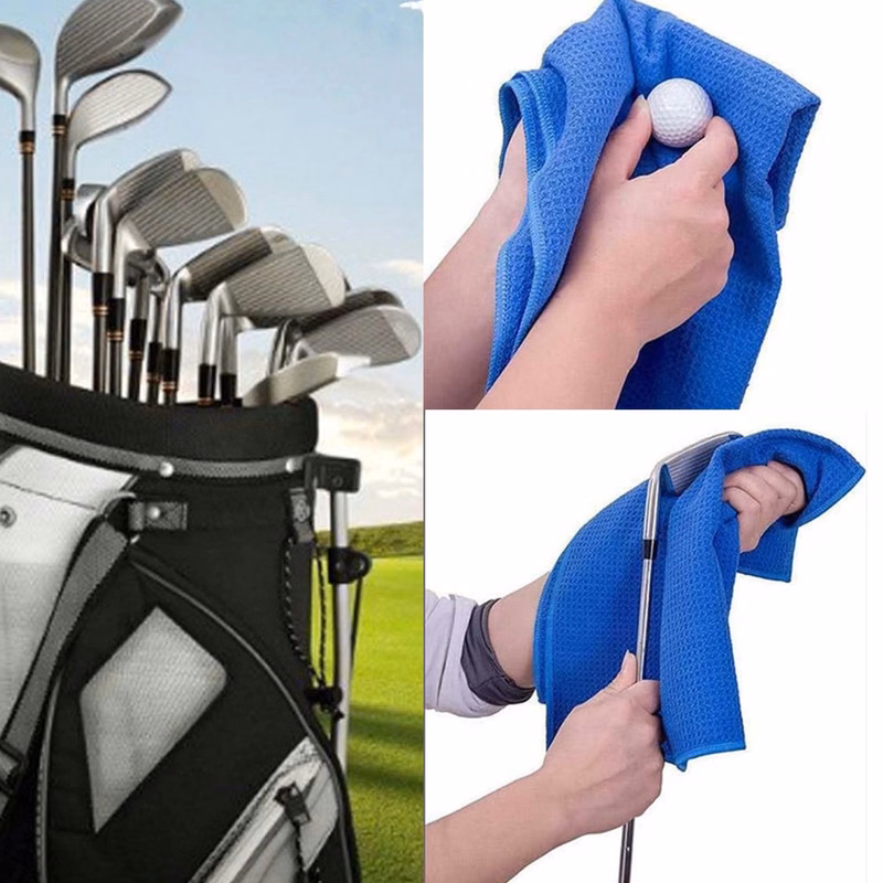 Tri-fold Microfiber Golf Towel With Clip