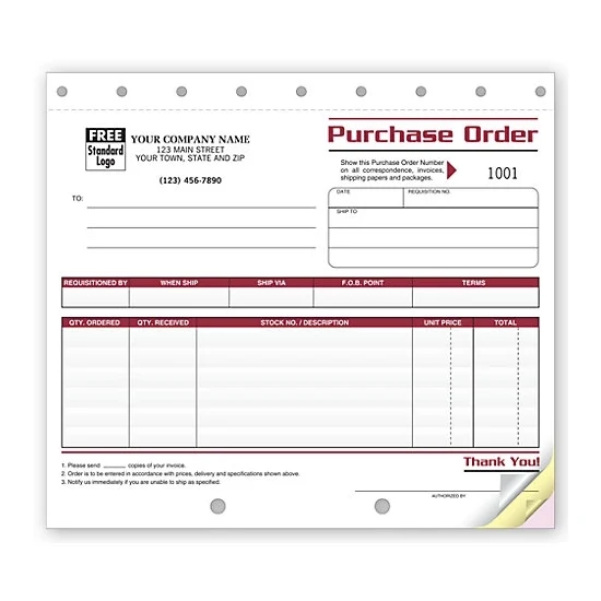 Purchase Orders, Small 1