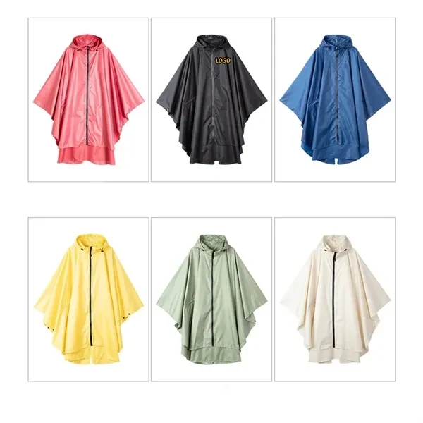 Womens Rain Poncho Jacket with Hood and Pockets for Events, Gifting and Everyday Use 1