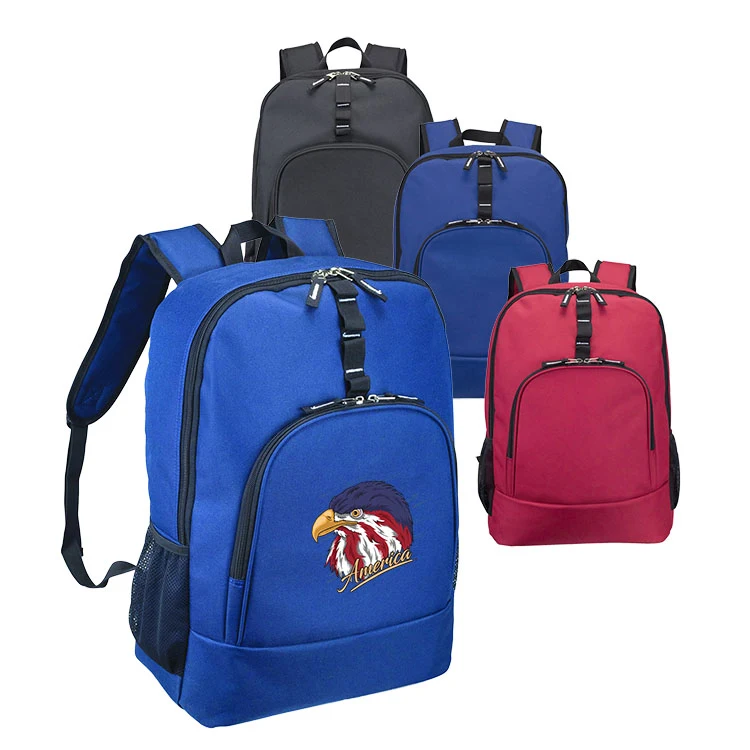 600D Poly Computer Backpack w/ Padded Back Panel 1