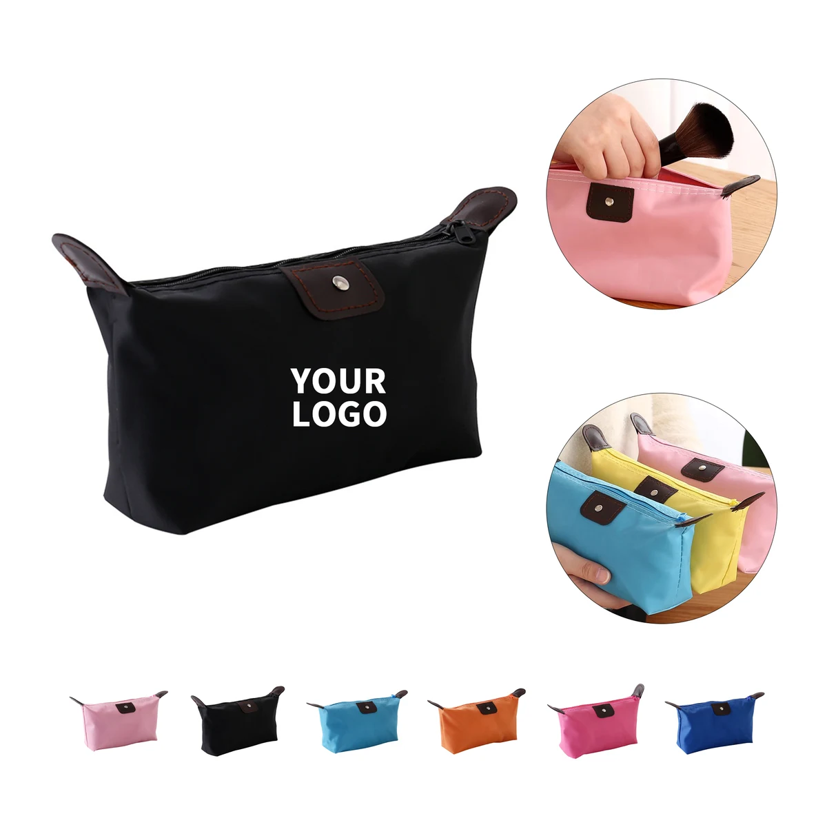 Polyester Travel Cosmetic Pouch 10.7" By 2.8" By 4.8" 1