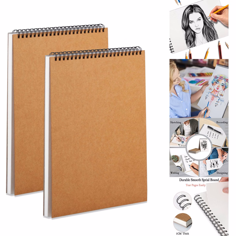 2 Pack A4 Sketch Book