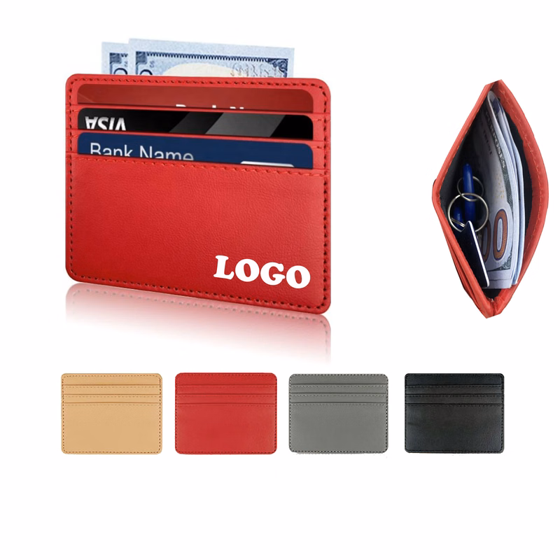 MOQ 5 pcs Synthetic Leather Card Case