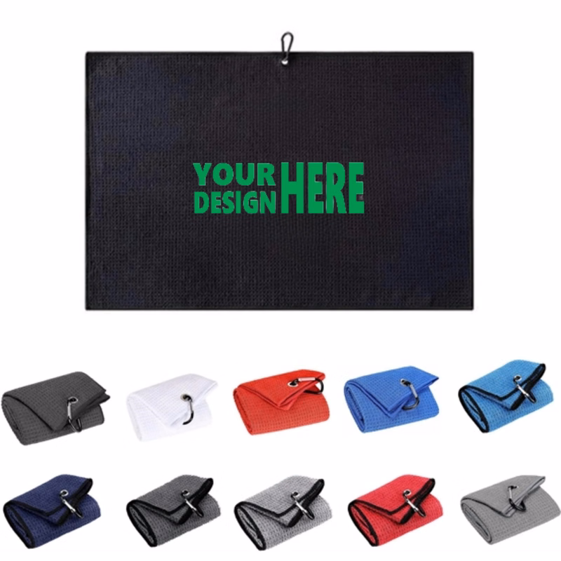 16" x 24"  Portable Microfiber Fabric Golf Towel