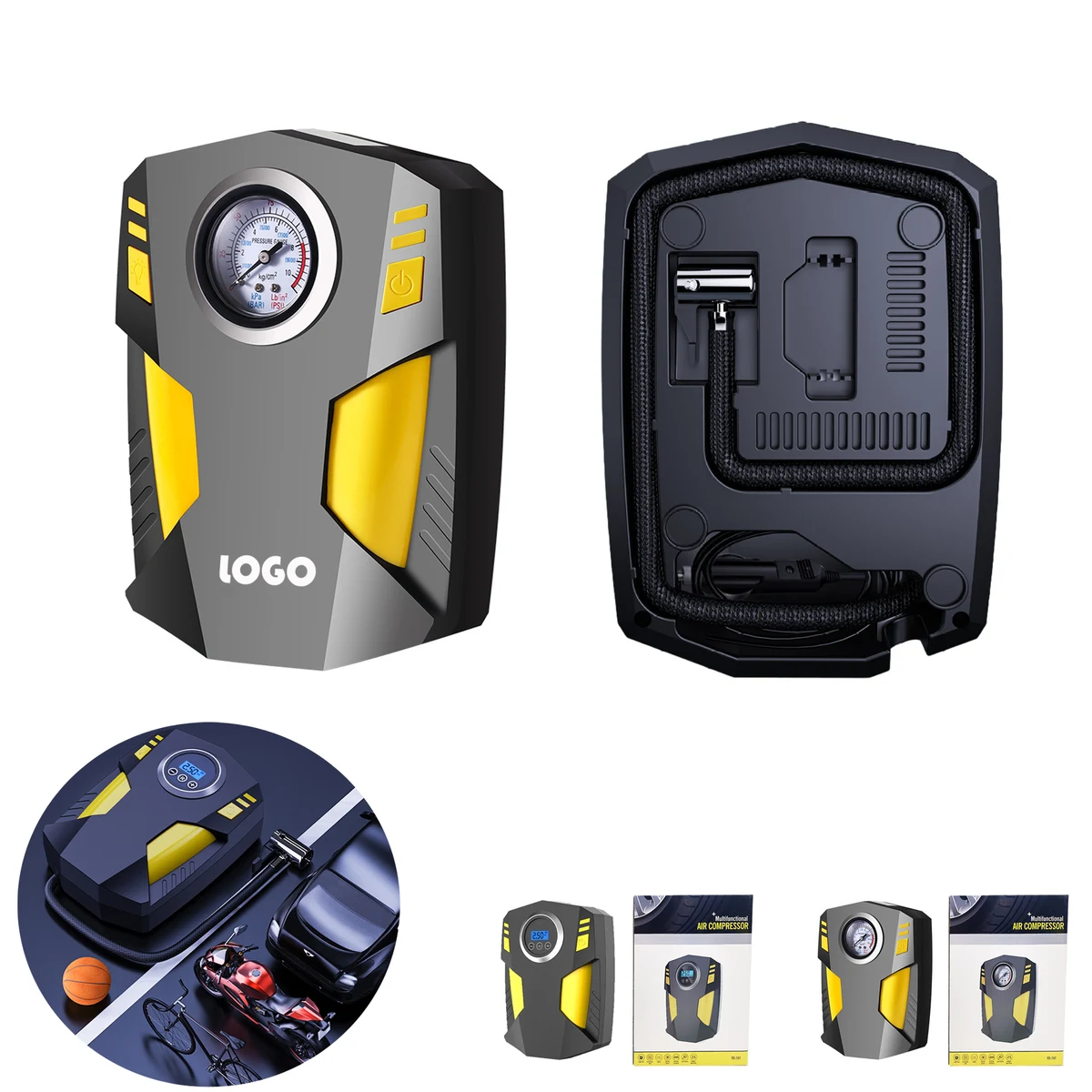 Auto Pump Portable Tire Inflator For Car And Bicycle 1