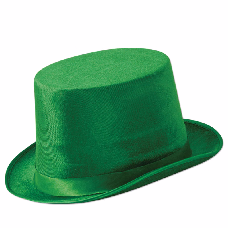 Green Vel Felt Top Hat
