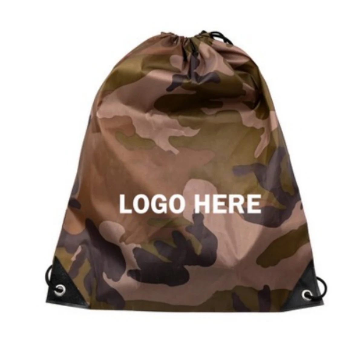 Camo Drawstring Backpack Bag 1