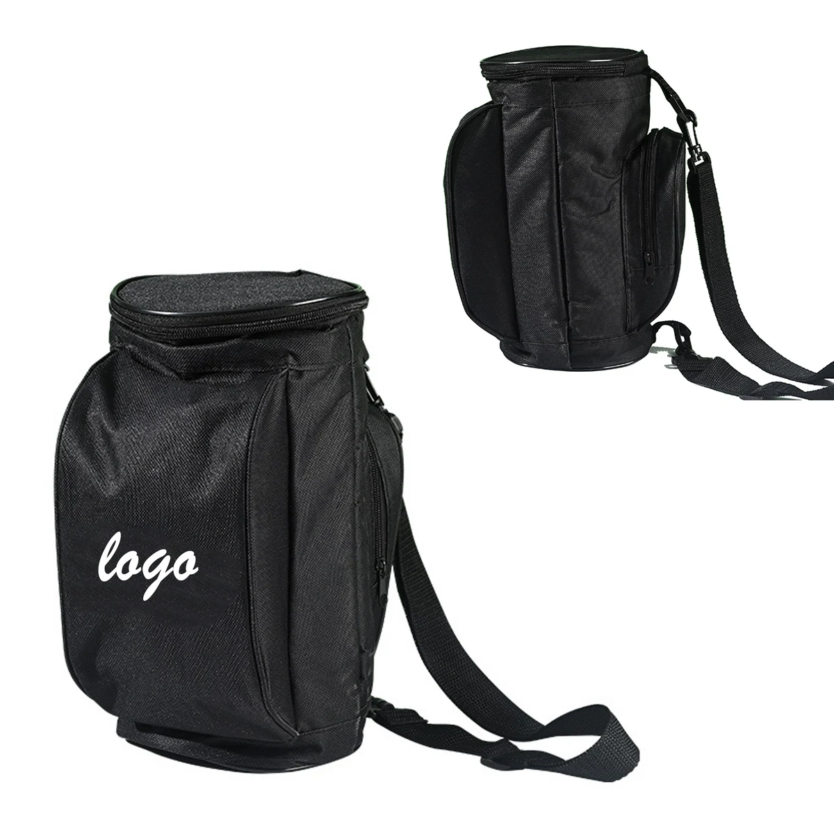 Cylindrical Insulated Wine Cooler Shoulder Bag 1