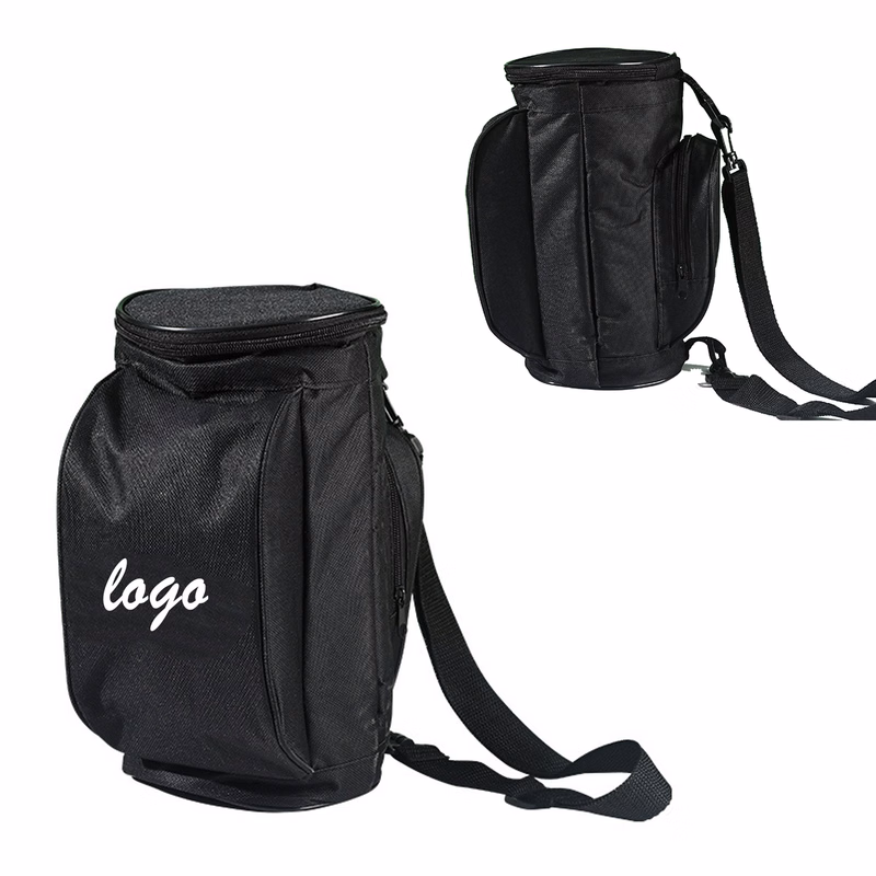 Cylindrical Insulated Wine Cooler Shoulder Bag