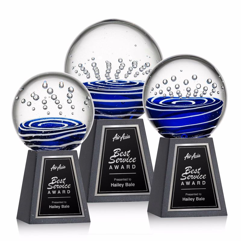 Tranquility Award on Tall Marble Base