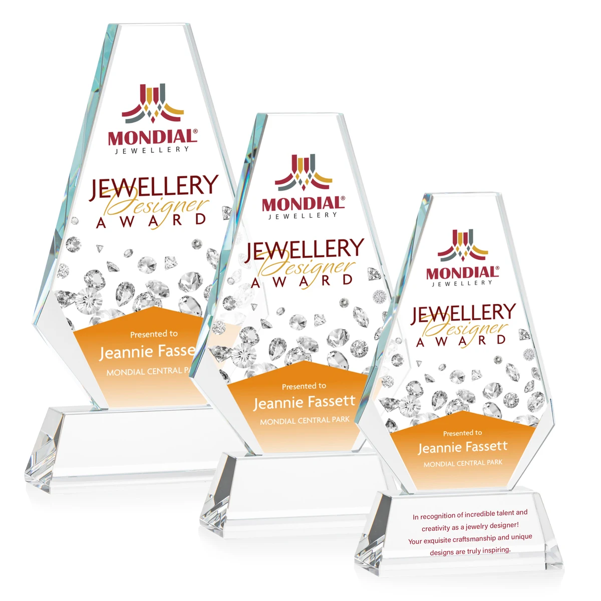 Kingsley VividPrint™ Award on Newhaven Base - Clear 1