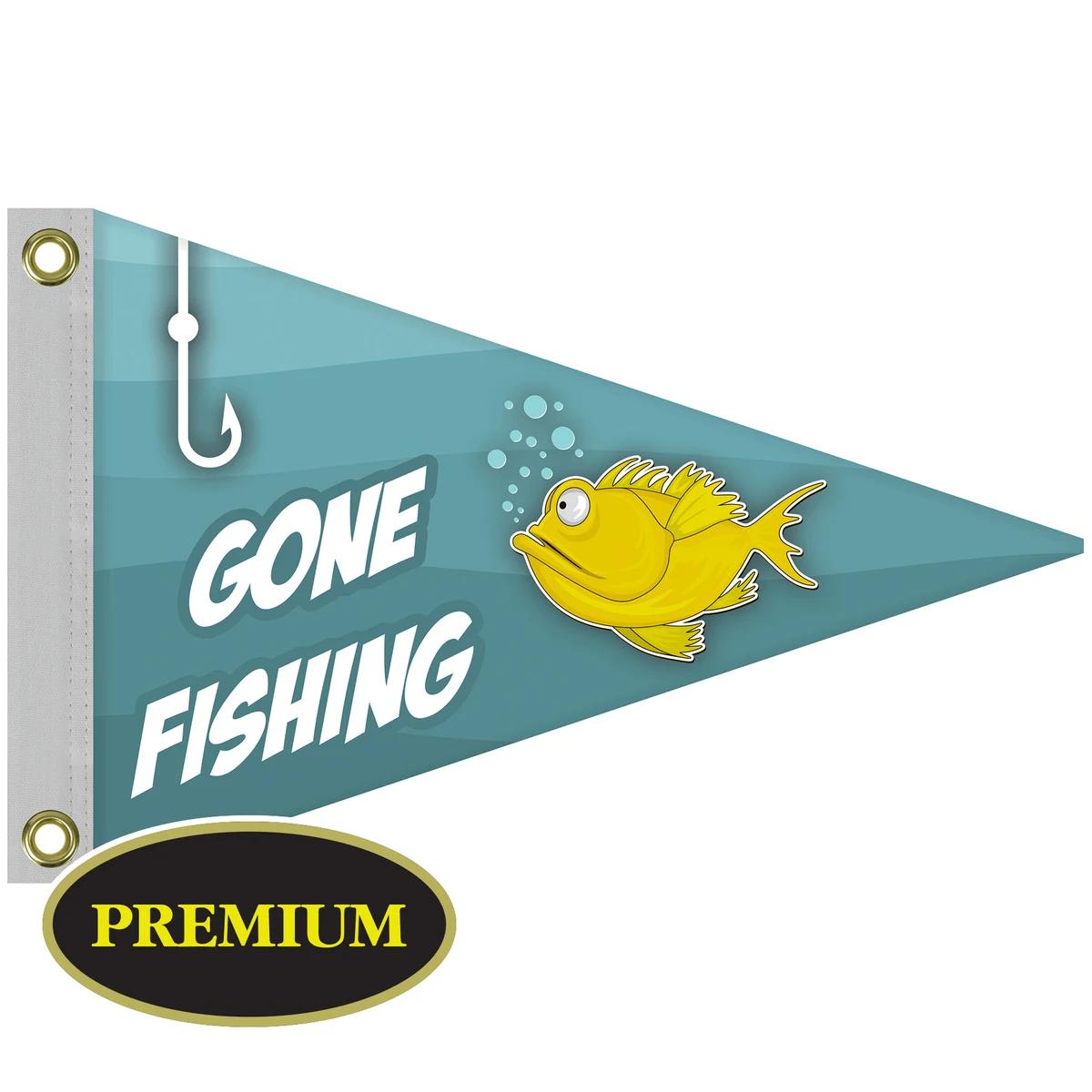 Single Reverse Knitted Polyester Pennant Boat Flag (12"x18") 1