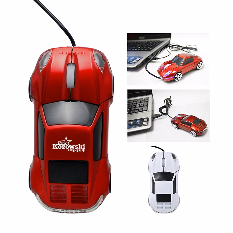 Car Shaped Wired Optical USB Mouse - Close Out
