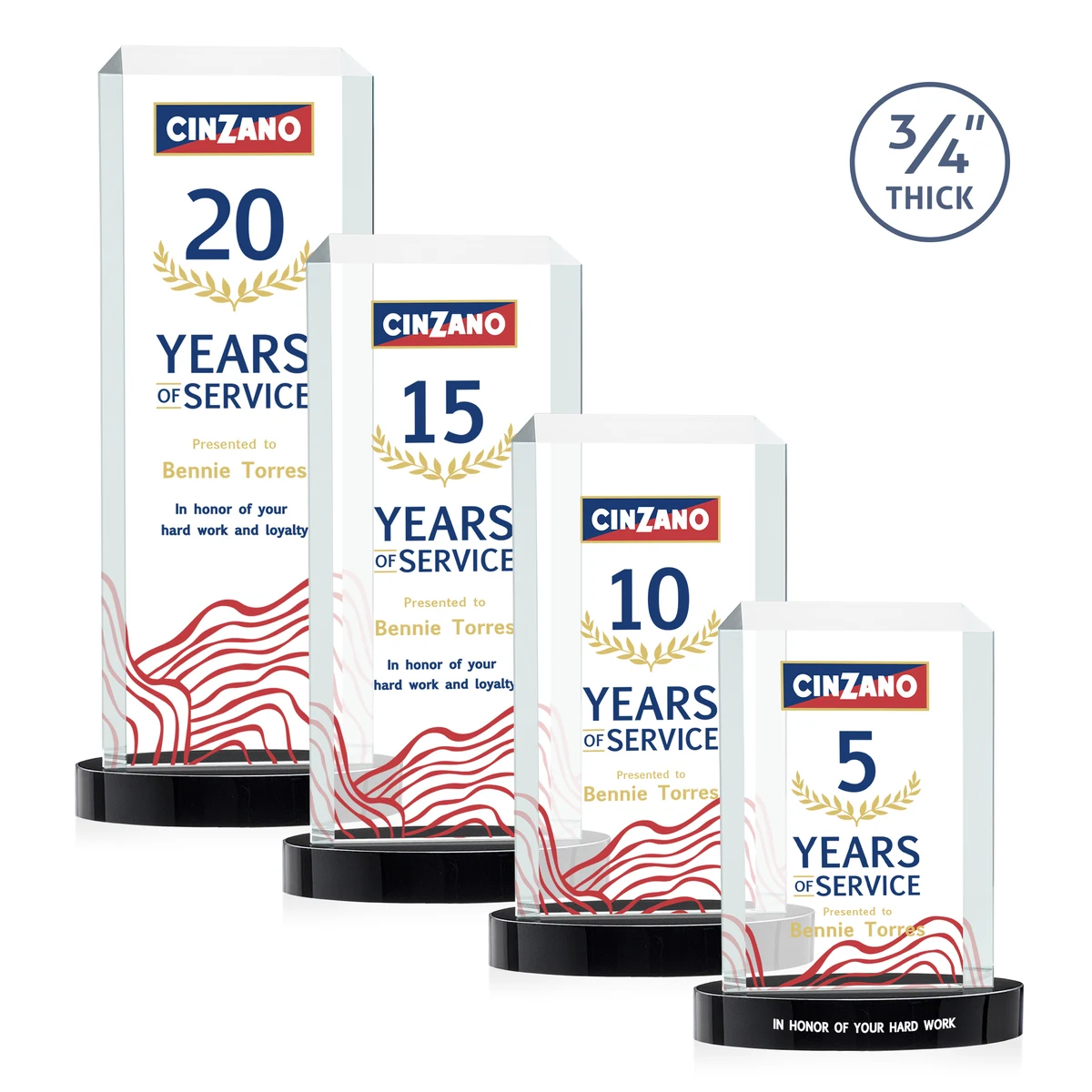 Dalton VividPrint™ Award on Alberton Base - Black 1