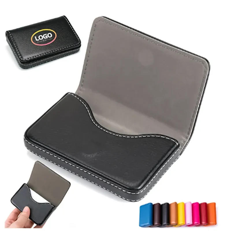 Business Name Card Holder With Magnetic Shut 1