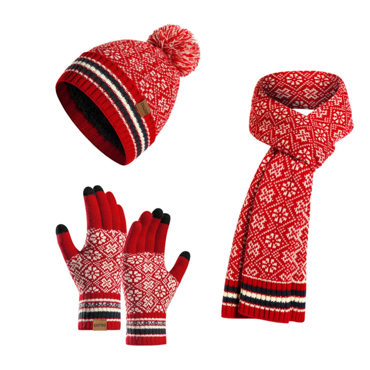 Winter Hat Scarf And Gloves For Women 1