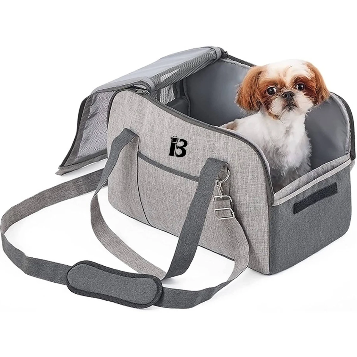 Canvas Dog Carrier Crossbody Bag Handbag 1
