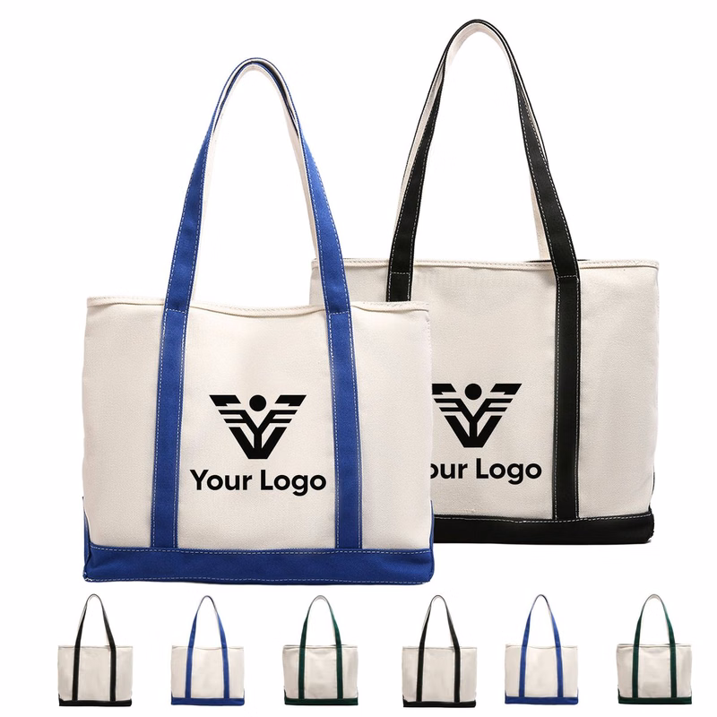 16oz Cotton-Polyester Canvas Tote Bag