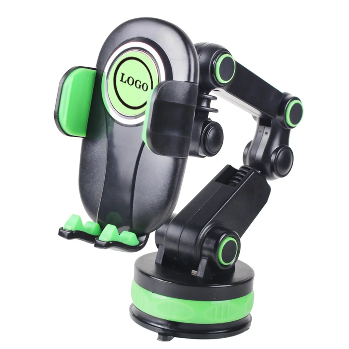 Custom Logo Robotic Arm Suction Cup Phone Mount 1