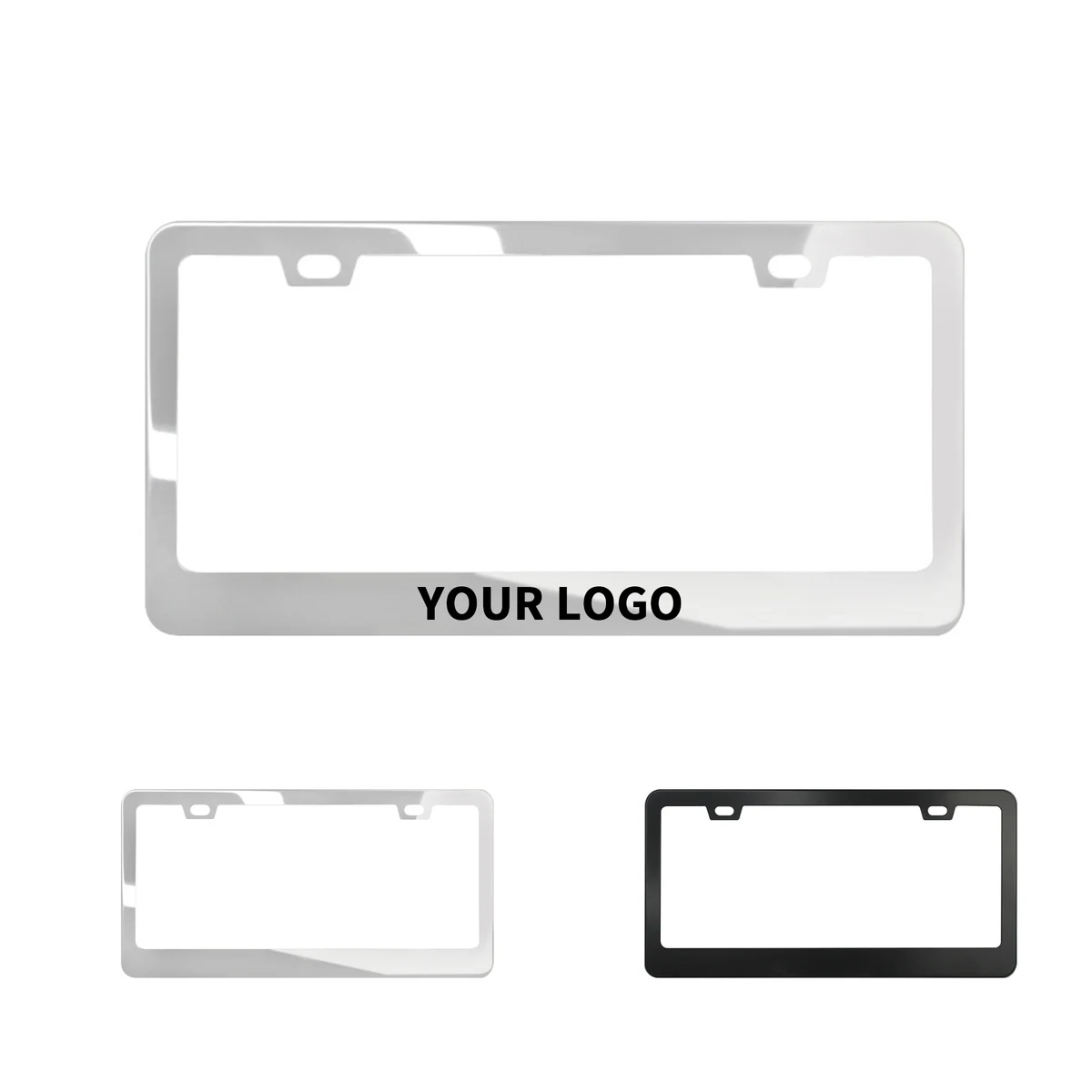Aluminum License Frame Rust Resistant 12.3 X 6.3" 1