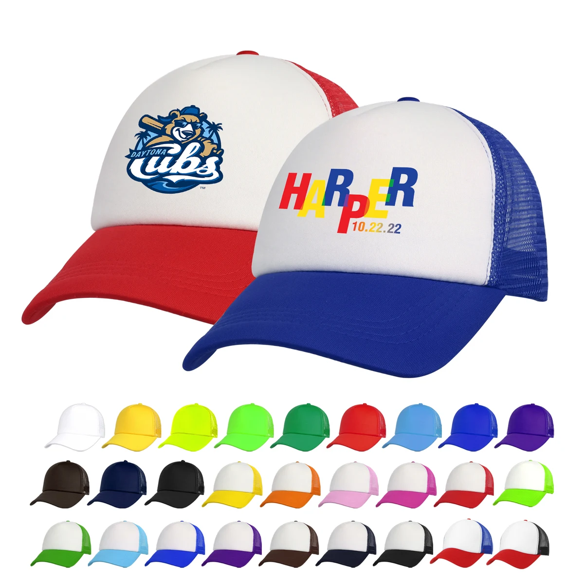 5 Panel Foam Trucker Mesh Cap 1