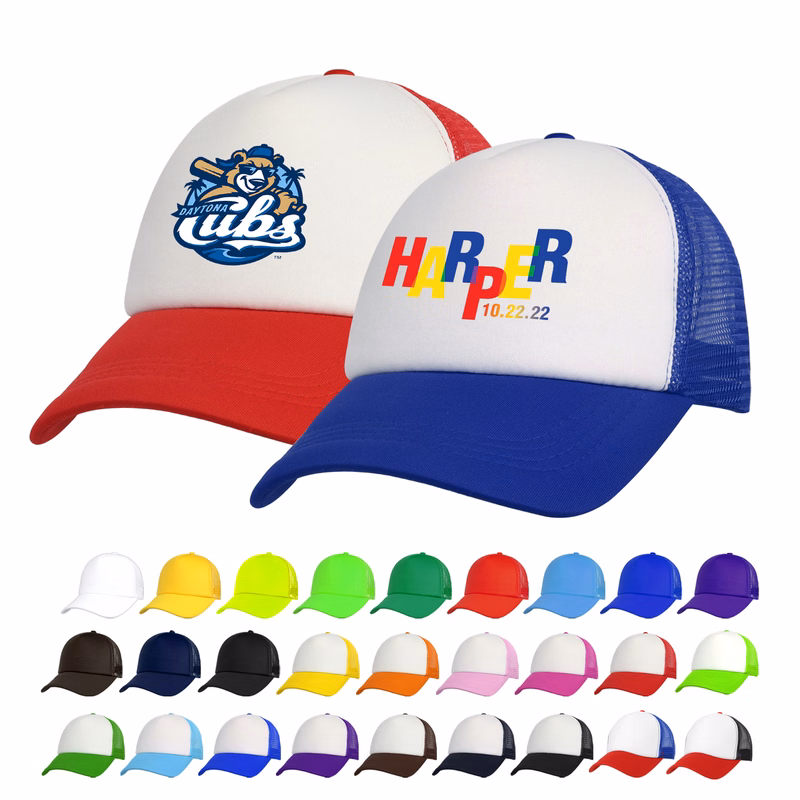 5 Panel Foam Trucker Mesh Cap