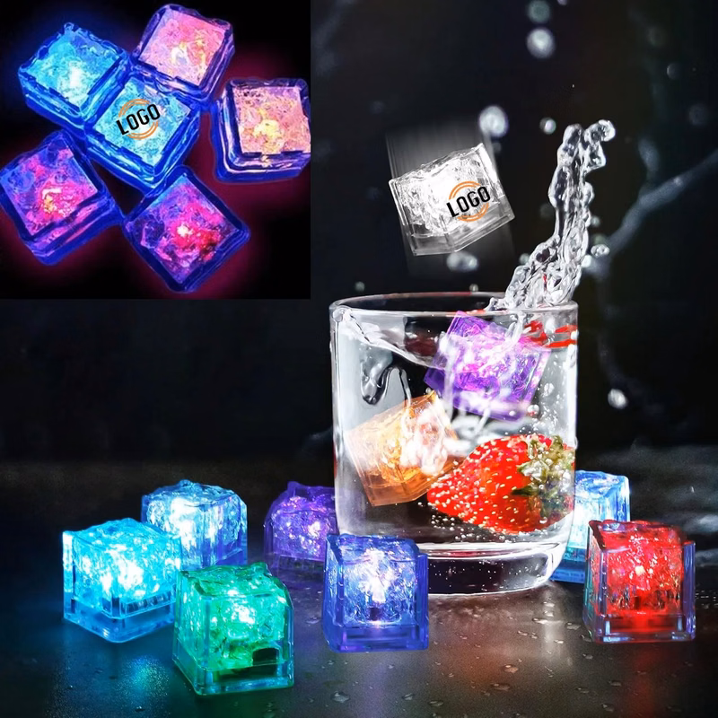 Multicolor Led Liquid Activated Ice Cubes